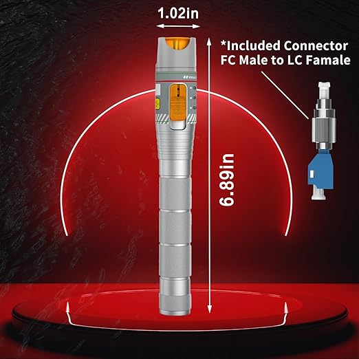 2PCS Visual Fault Locator with FC/LC Adapter Kit, VFL Include Single Mode - Image 3