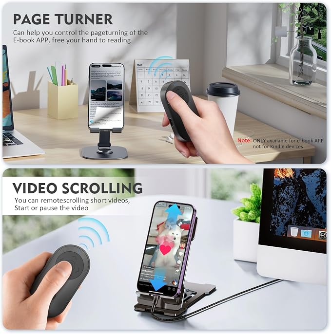 Remote Control for TikTok, Wireless Remote Camera Shutter - Image 3
