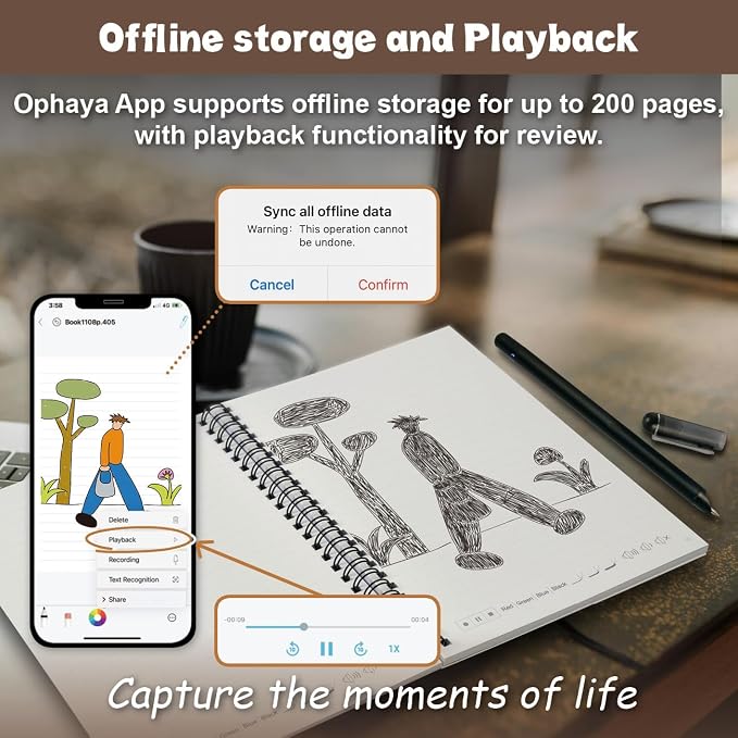 Ophaya Sync Smart Pen and A5 Notebook - Image 3