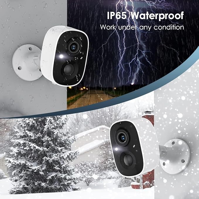 GMK Security Cameras Wireless Outdoor, 2K Battery Powered Cameras - Image 3