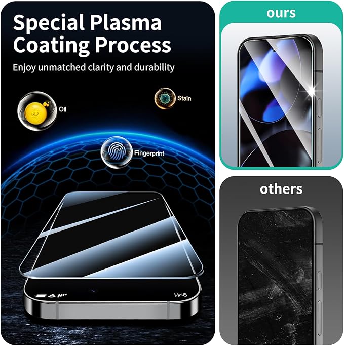 3+3+1-Pack, Screen Protector and Camera Lens Protector - Image 6