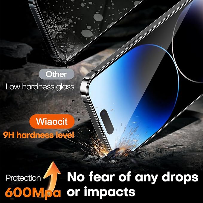 Wiaocit 3 Pack Tempered Glass Screen Protector - Image 3