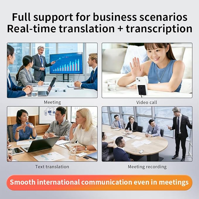 Portable AI Voice Translator Device, 146+ Languages Real-Time Two-Way Translator - Image 7