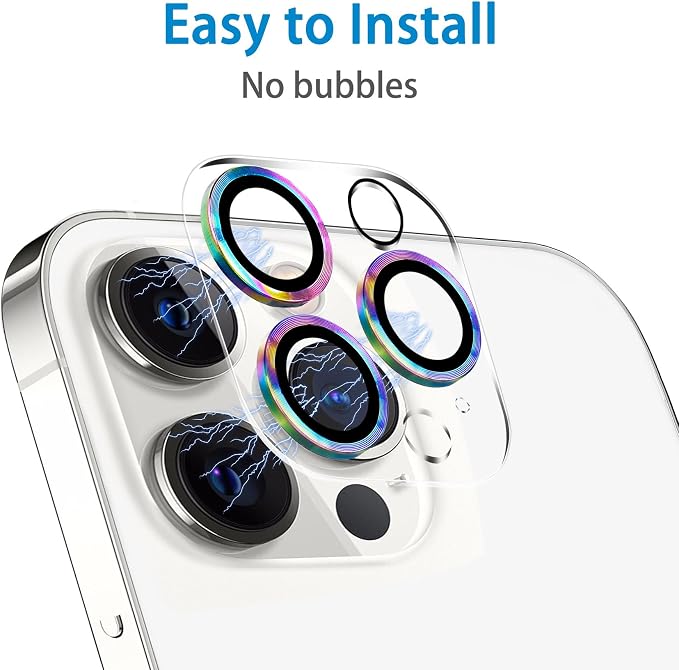 Dengduoduo 3 Pack Tempered Glass Camera Lens Protector - Image 6