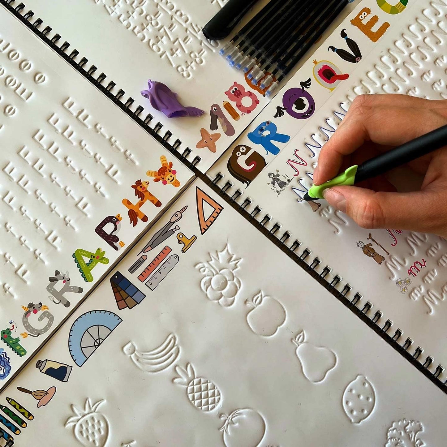 Reusable Notebooks - Fun, Educational, and Innovative for Developing Letter Tracing and Writing Skills