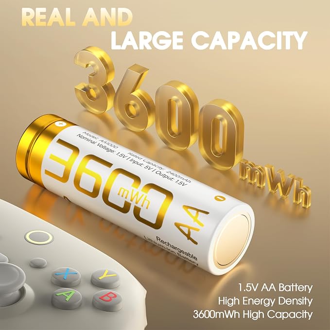 Artman Rechargeable Lithium AA Batteries 12 Pack - Image 2