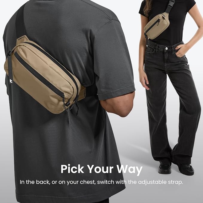 tomtoc 3.5L Sling Bag with RFID Blocking, Crossbody Bag Chest Shoulder Pack - Image 5