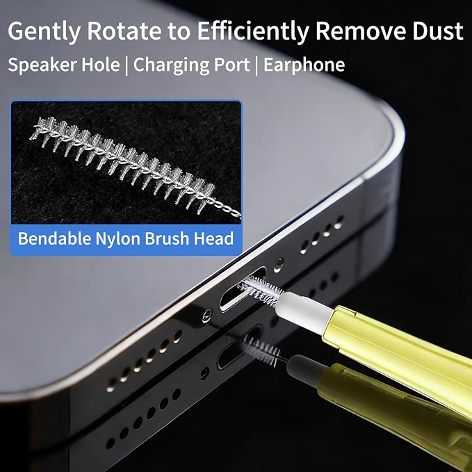 10 Pcs Cell Phone Cleaning Kit, Charging Port Cleaner, Dual Sided Anti Clogging - Image 4