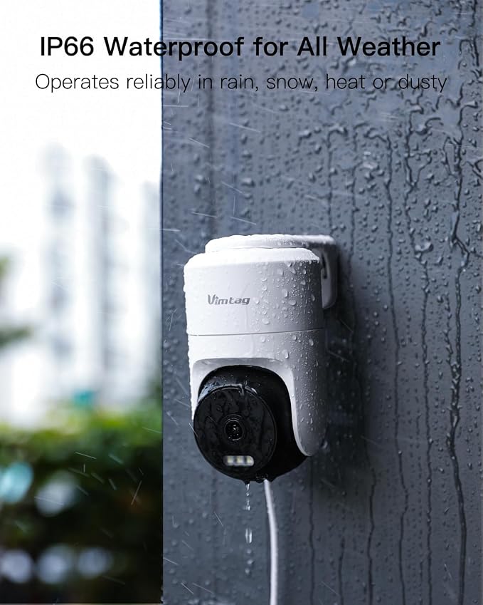 VIMTAG Pan/Tilt Outdoor Security Camera, 2.5K 4MP WiFi Home CCTV Camera - Image 6