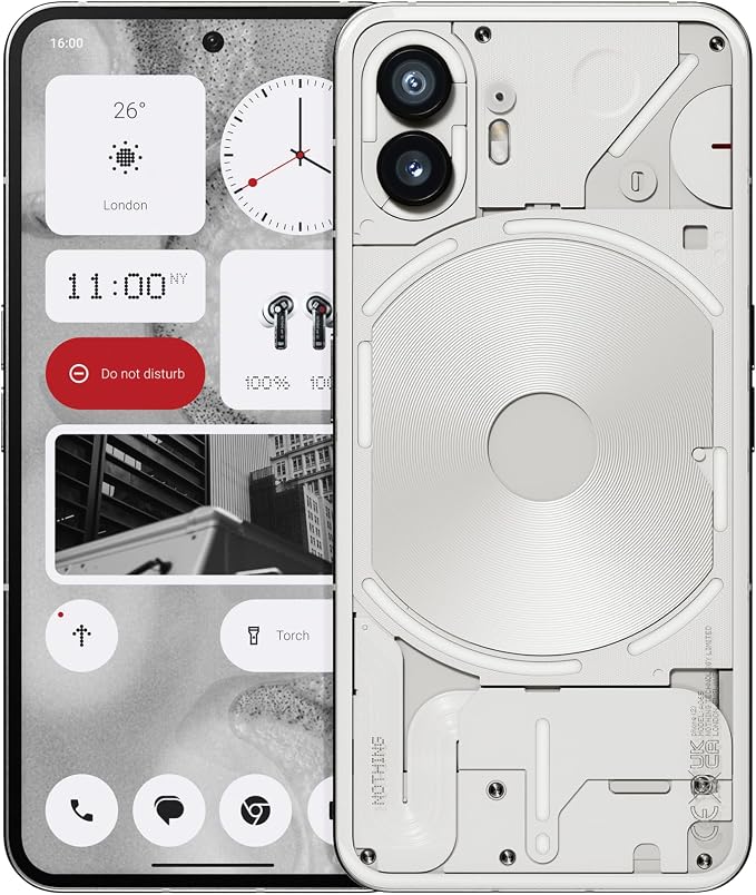 Nothing Phone - 512 GB + 12 GB Ram, Glyph Interface, Nothing OS 2.0, 50 MP Dual by Nothing