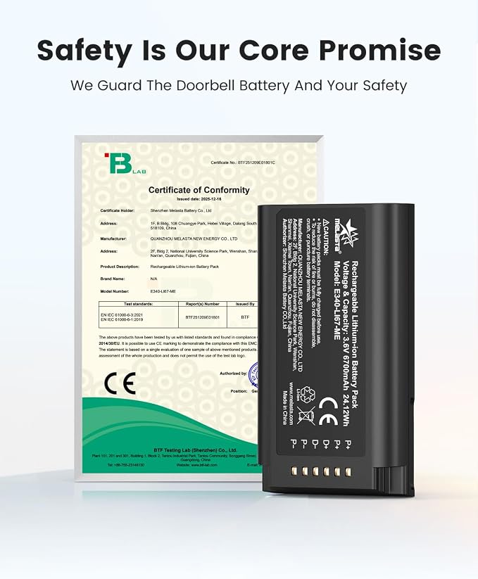 melasta E340 6700mAh Replacement Battery - Image 7