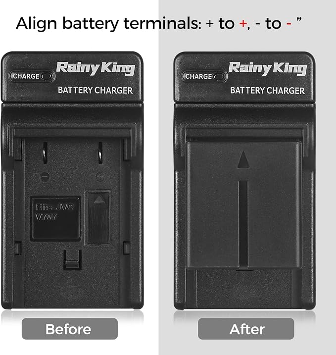 BN-VF707 Battery Charger for JVC BN-VF707U - Image 6