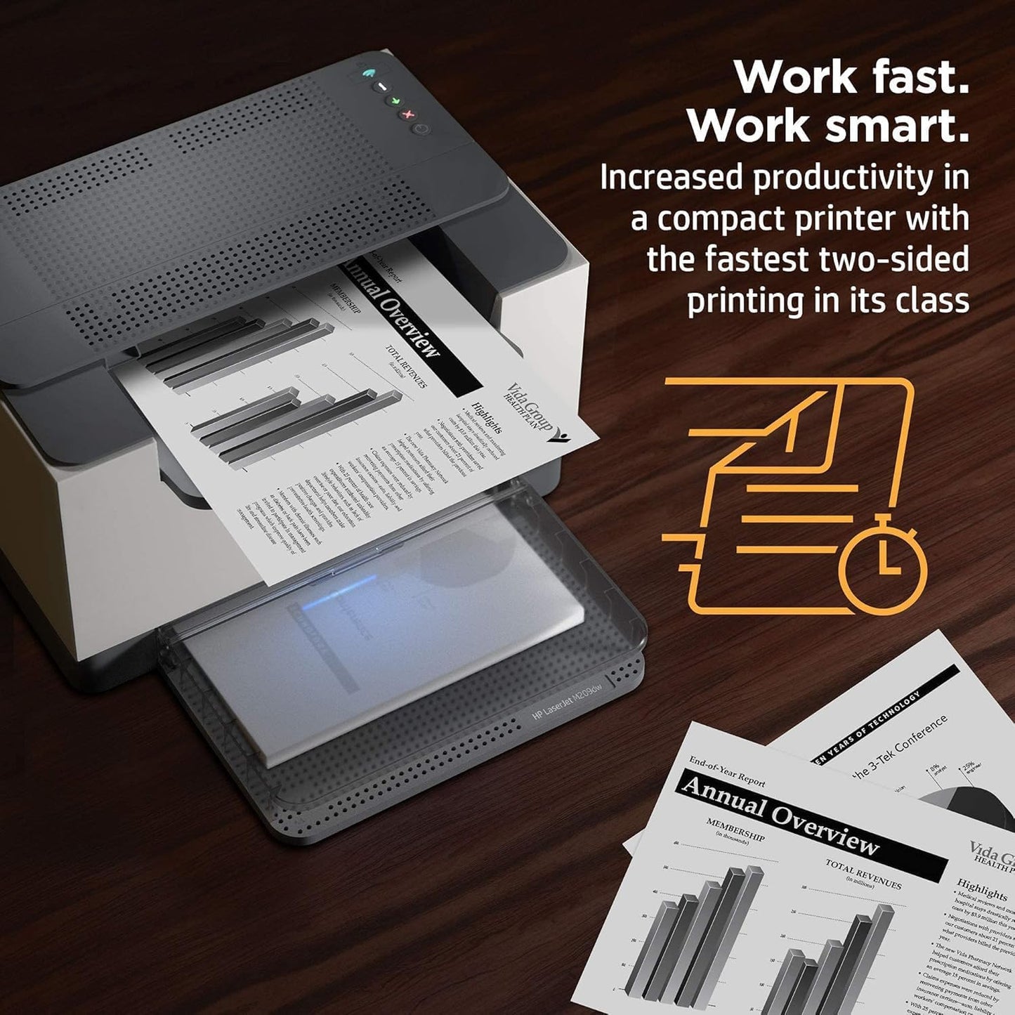 HP Laserjet M209dw Wireless Black & White Laser Printer, Single-Function, Print, Best for Home Office (Renewed)