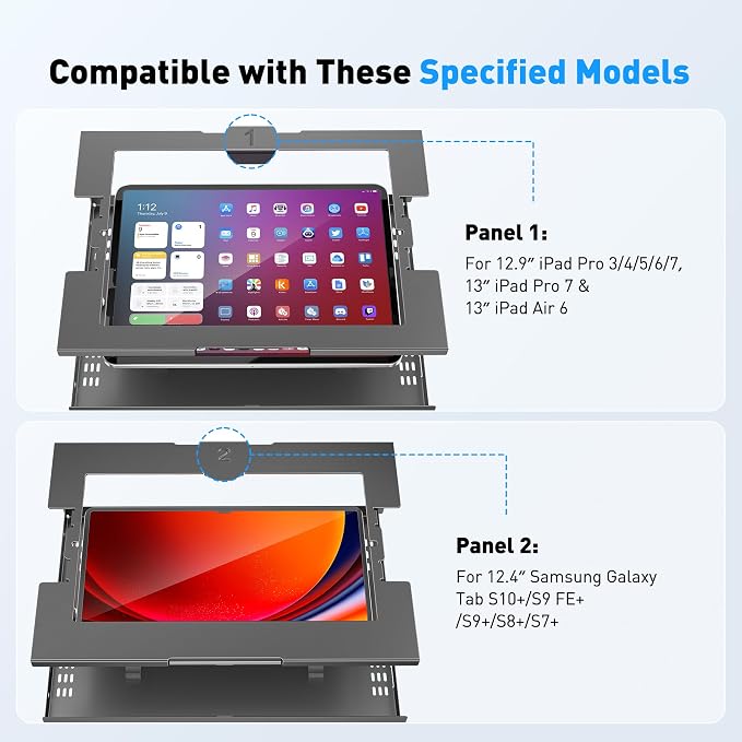 AboveTEK Anti-Theft iPad Kiosk Stand – POS iPad Security Mount - Image 3