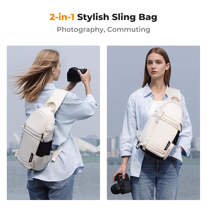K&F CONCEPT Camera Sling Bag Crossbody Bag Camera Shoulder Backpack - Image 6
