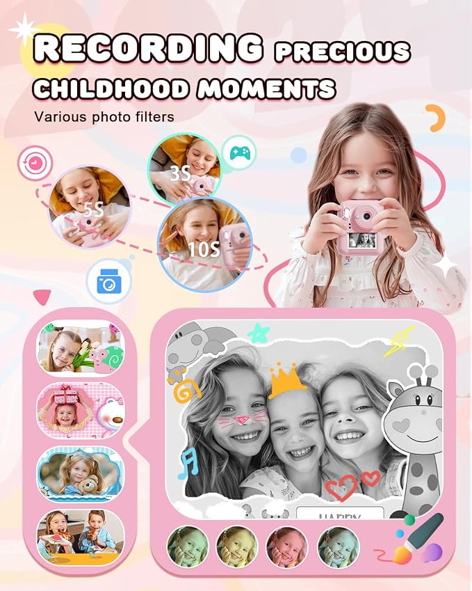 JOYJAM Kids Camera Instant Print, Upgrade Dual-Lens Selfie Digital Camera - Image 5