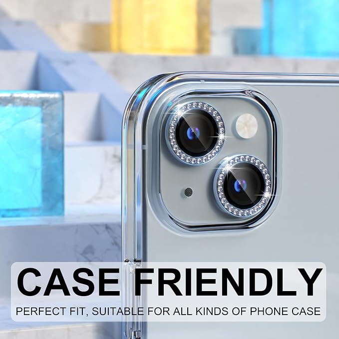 Choiche Compatible for iPhone 15 /iPhone 15 Plus Camera Lens Protector Bling - Image 4