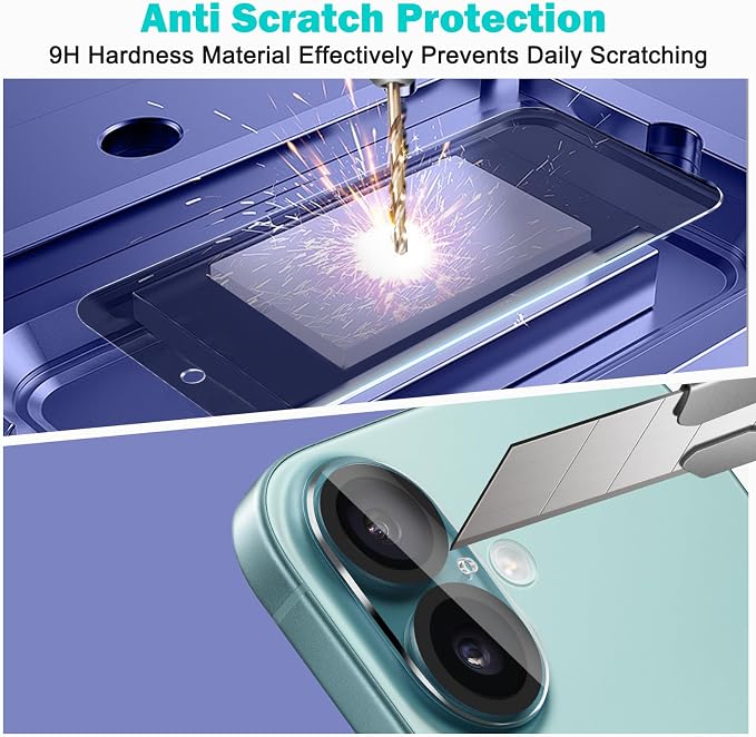 PEHAEL 3+3 Pack for iPhone 16 Privacy Screen Protector - Image 6