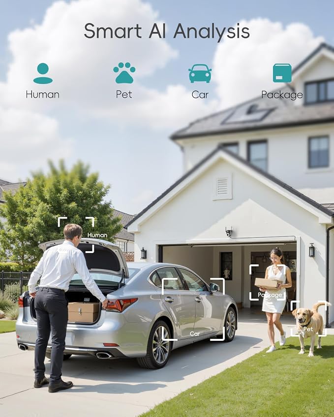ZUMIMALL 2K Wired Outdoor Camera, 2.4G/5G WiFi Security Camera, 24/7 Recording - Image 7