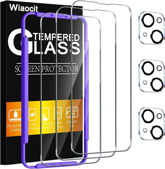 Wiaocit 3 Pack Tempered Glass Screen Protector by Wiaocit
