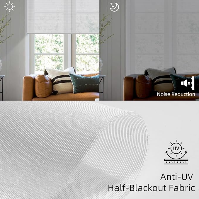 SmartWings Motorized Light Filtering Roller Shades Work - Image 4