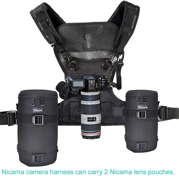 Nicama NC-Vest Dual Camera Carrier Chest Harness，Double Shoulder Camera Strap - Image 2