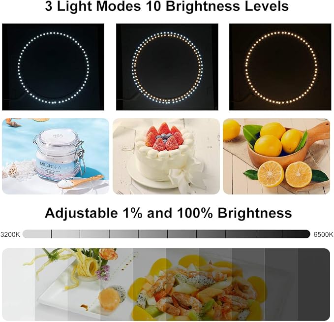 PULUZ 30cm Ring Light Photo Studio Light Box, Adjustable Portable Photography - Image 3