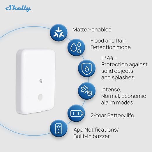 Shelly Flood Gen4, Matter Smart Flood Sensor - Image 5