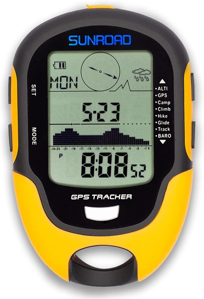 Altimeter GPS Digital Waterproof Outdoor Altitude Pre-Warning Remind Compass by SunRoad