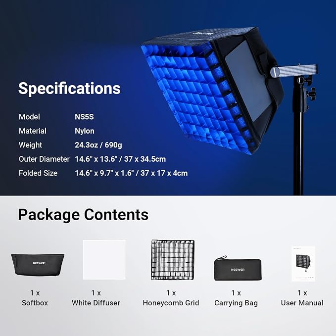 NEEWER Upgraded Softbox Diffuser Only - Image 8