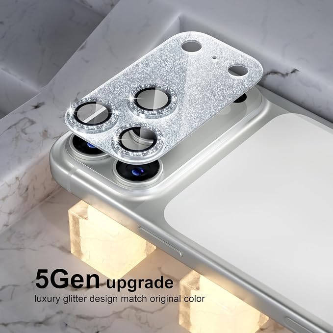 Choiche Compatible for iPhone 17 Pro Camera Lens Protector, Bling Camera Cover - Image 7