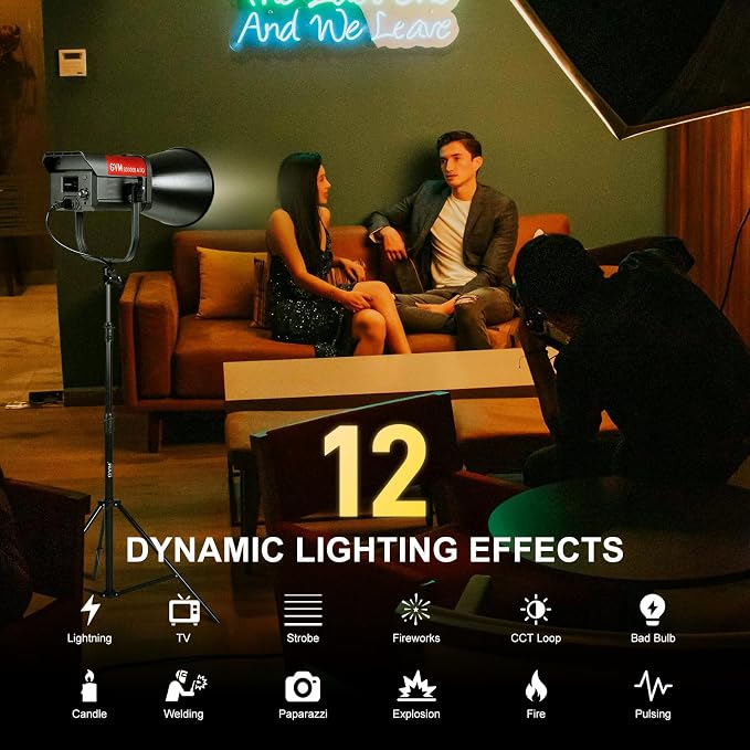 GVM 300W Bi-Color LED Video Light - Image 5