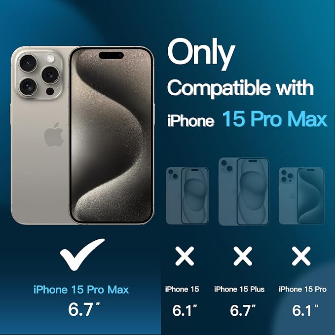 JETech Screen Protector for iPhone 15 Pro Max 6.7-Inch - Image 3
