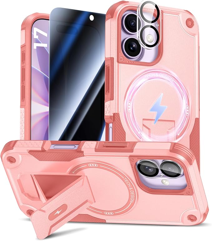 Goton for iPhone 17 Case with Privacy Tempered Glass Screen Protector & Camera by Goton