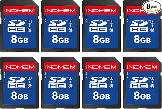 SD Card 8GB, 8 Packs Class 10 8GB Flash Memory Card MLC Standard Secure Digital by Unknown