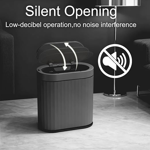 ELPHECO Bathroom Motion Sensor Trash can, 2 Gallon Automatic Garbage Can - Image 5