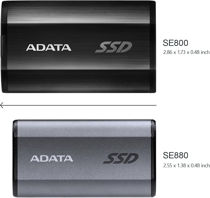ADATA SE880 - 500GB Portable External SSD - Secure & Fast Data Transmission - - Image 9