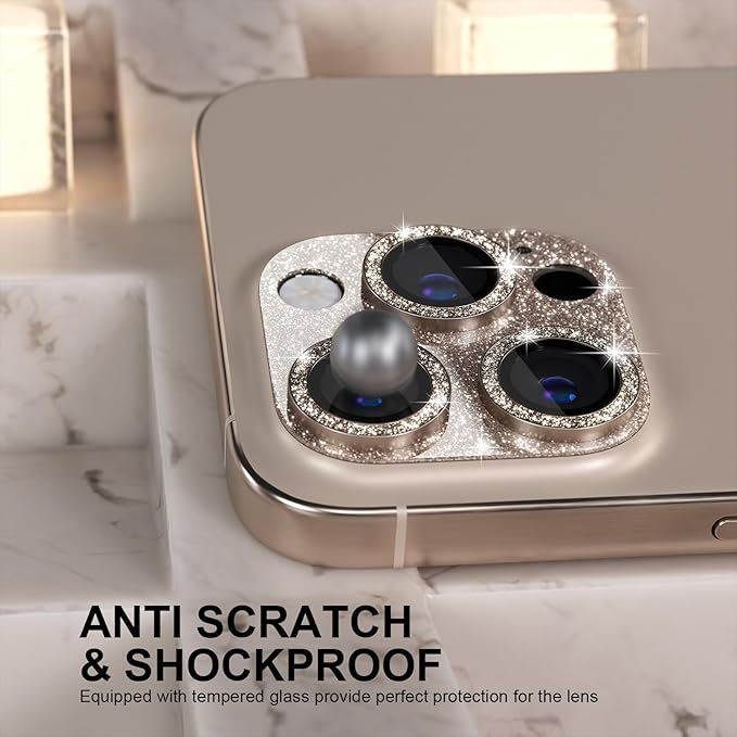 Choiche Compatible for iPhone 16 Pro/iPhone 16 Pro Max Camera Lens Protector - Image 3