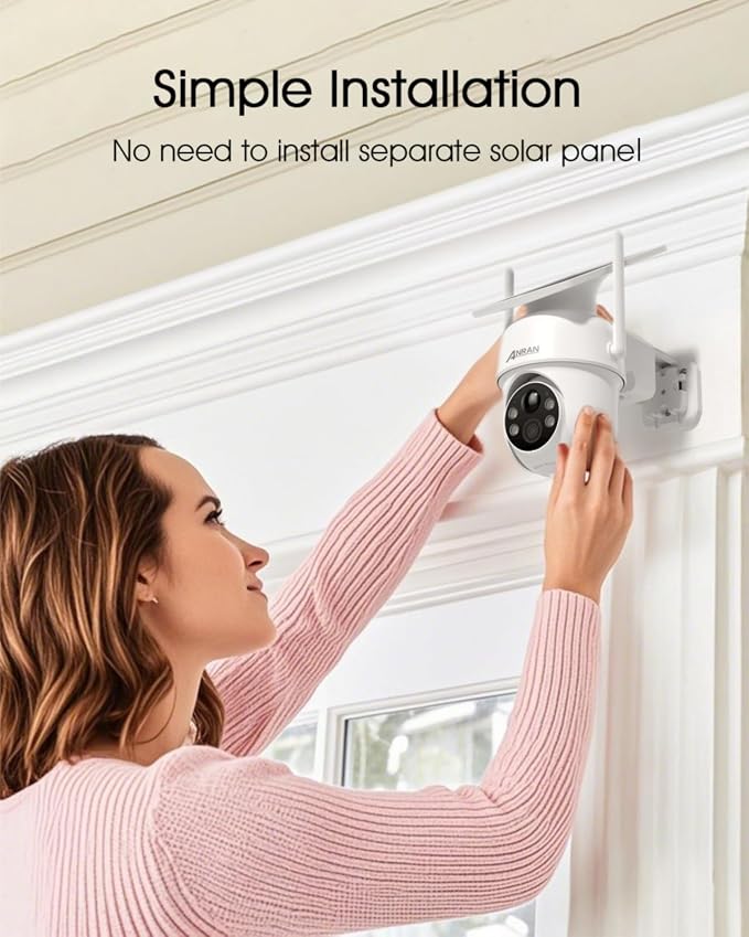ANRAN Solar Security Cameras Wireless Outdoor, 2K Cameras - Image 2