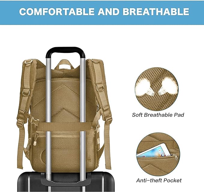 MOSISO Camera Backpack, DSLR/SLR/Mirrorless Tactical Camera Bag Case - Image 6