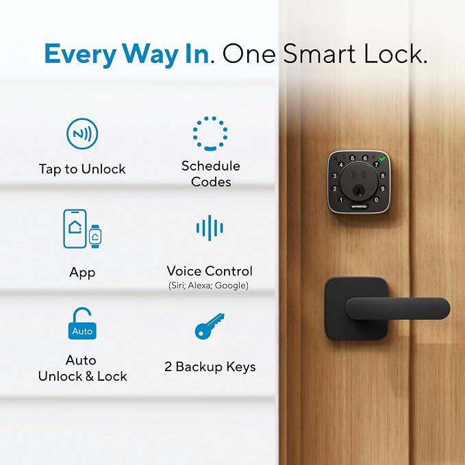 ULTRALOQ Bolt NFC Smart Lock, World's First Front Door Lock - Image 7