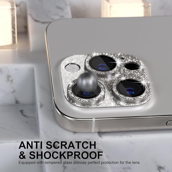 Choiche Compatible for iPhone 16 Pro/iPhone 16 Pro Max Camera Lens Protector - Image 3