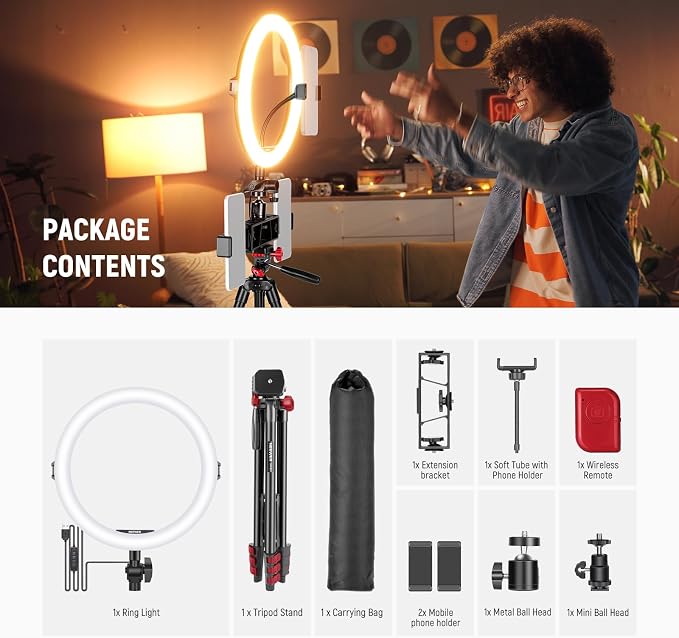 NEEWER Basics 10" Selfie Ring Light - Image 8