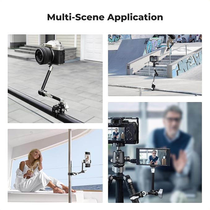 K&F CONCEPT 9.8" Magic Arm Clamp Kit - Image 5