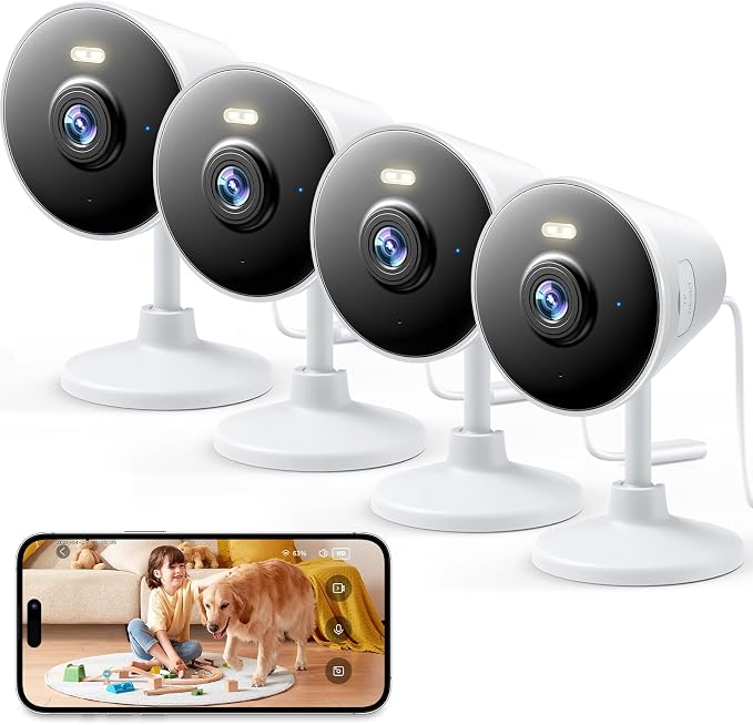 Security Camera Indoor Outdoor, 5G & 2.4G WiFi Cameras by Rocktone