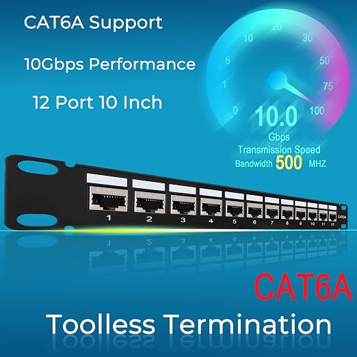 Rapink Mini 12 Port Cat6A Patch Panel - Image 4