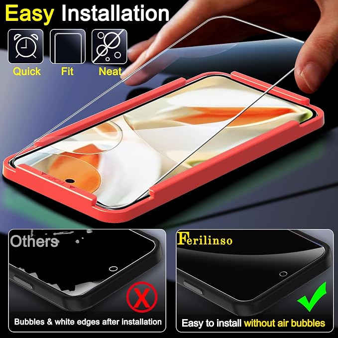 Ferilinso Full Coverage 3 Pack Screen Protector - Image 4