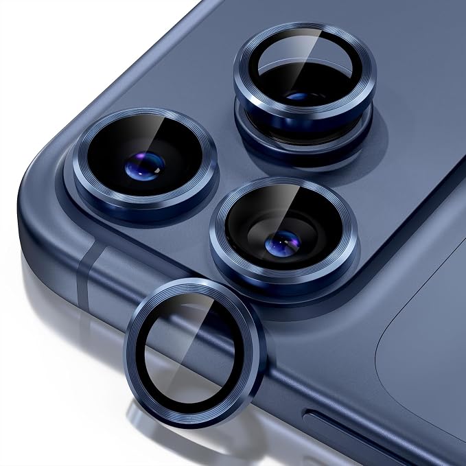 Misea Compatible for iPhone 17 Pro/iPhone 17 Pro Max Camera Lens Protector by Misea
