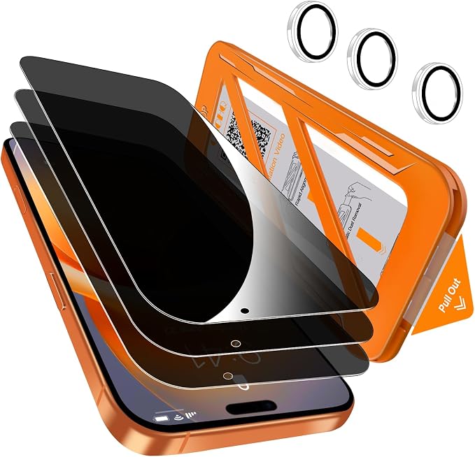 QHOHQ 3 Pack Privacy Screen Protector by QHOHQ