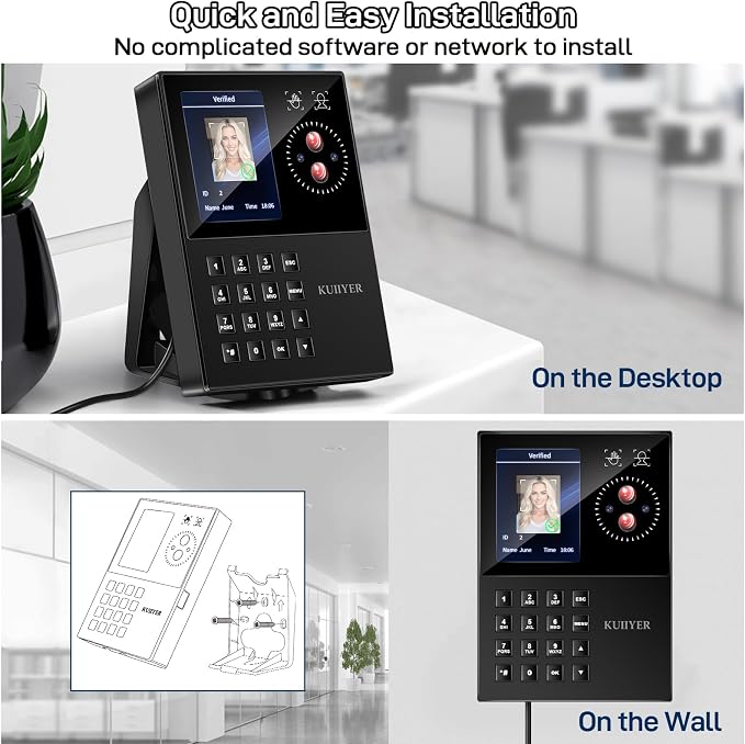 KUIIYER 3 in 1 Employees Time Clocks - Image 8